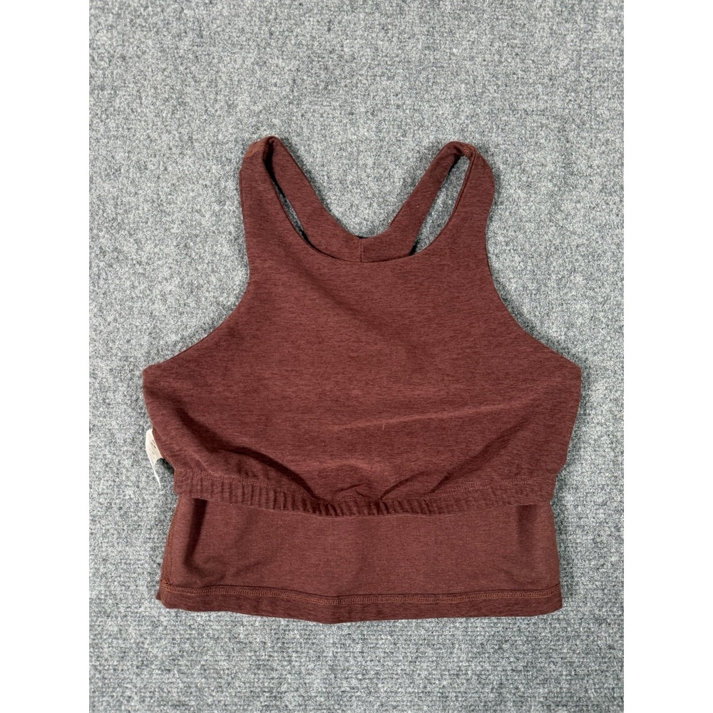 Beyond Yoga Spacedye Refocus Tank Top Womens Size Medium Mahogany Brown Gym - Picture 13 of 14